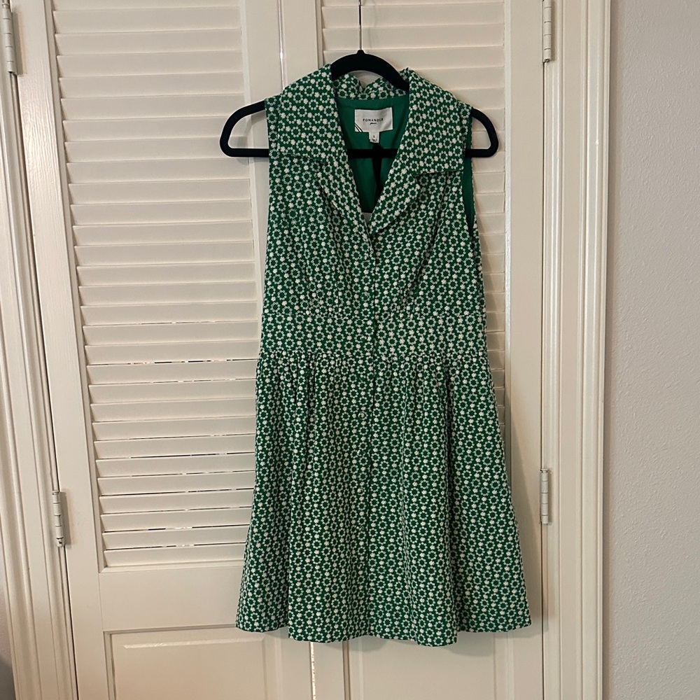 Tuckernuck Green Geometric Midi Dress